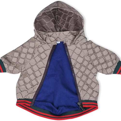 Dog Hoodie Classic Designer Puppy Coat Luxury Puppy Clothing Warm Pet Dog Coat Zipper Design Easy On/Off Teddy Clothing Chihuahua Clothes French Bulldog Clothes XXL